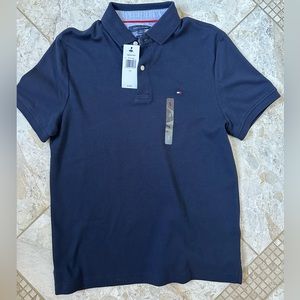 Tommy Hilfiger men’s navy blue polo shirt, size small. NWT